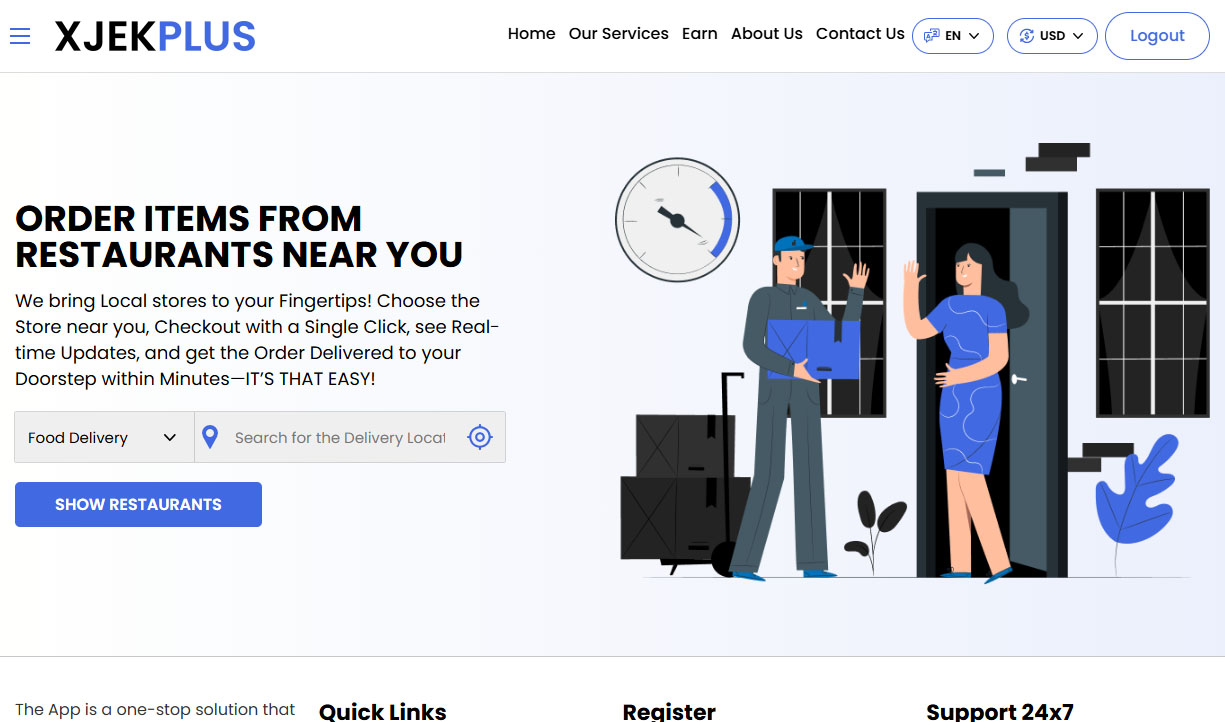 Ordering Food / Grocery & More from Website