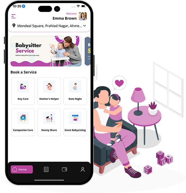 babysitting booking app