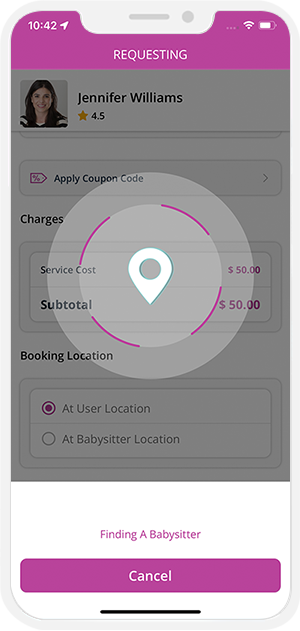 Select booking location