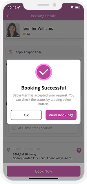 Select booking location