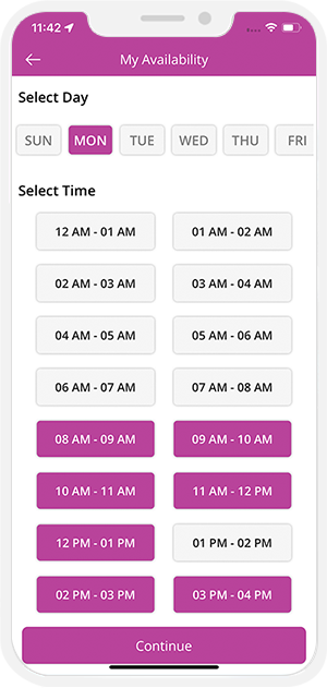 provider manage work location