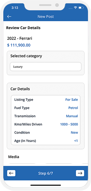 choose service categories