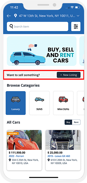 choose service categories