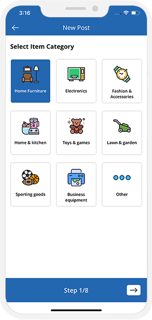 choose service categories