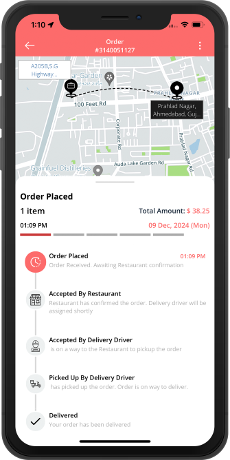 user track the order