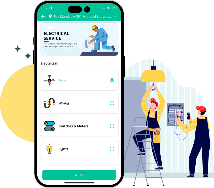 on demand app for electricians