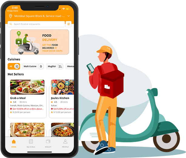 how food delivery app work?