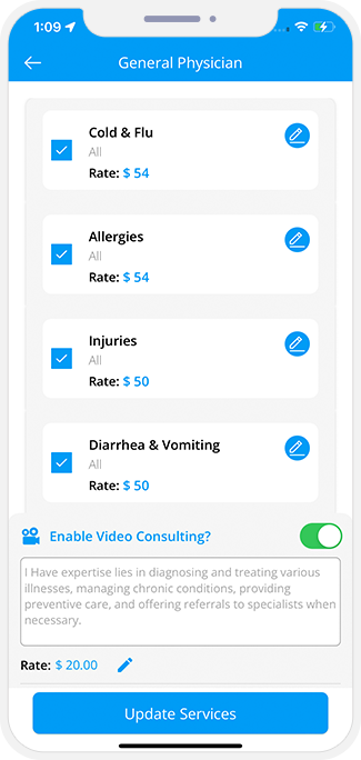 choose sub categories