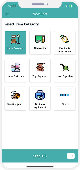 choose service categories