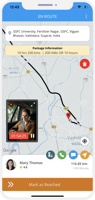 driver slide to end trip and rider get notification for Trip completed