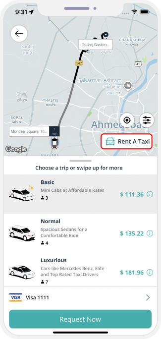 taxi rentals