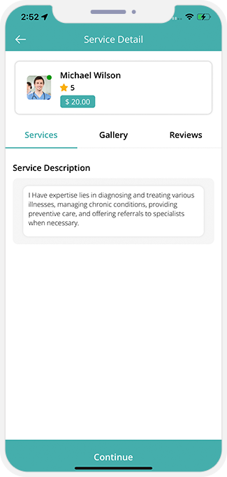 choose service categories