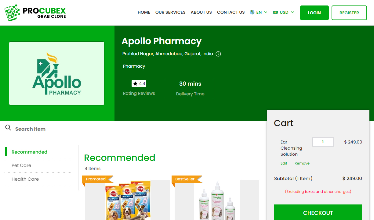 Choose Pharmacy Items