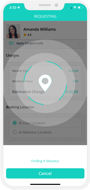 Select booking location