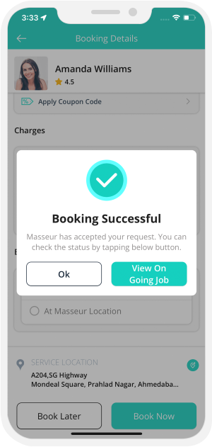 Select booking location