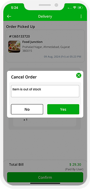 Order Cancellation