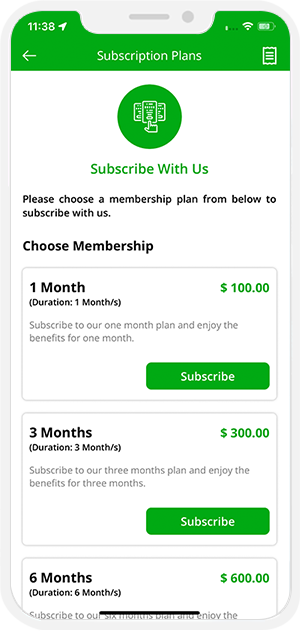 choose membership plan