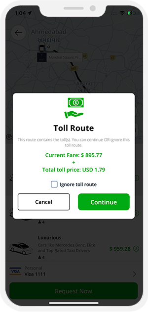 toll calculation