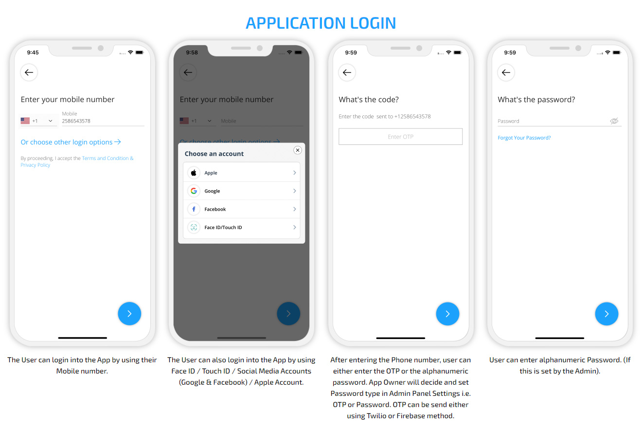 application login