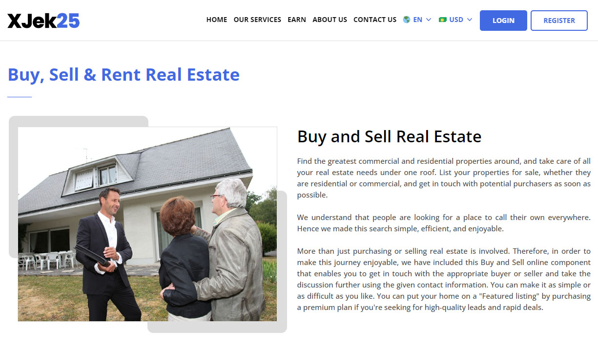 buy & sell real estate Page