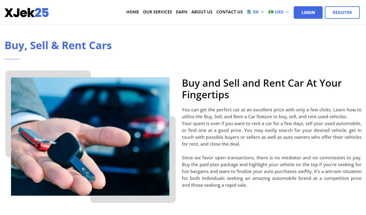 buy sell & rent car Page