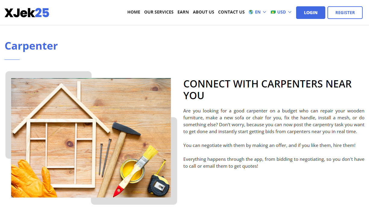 Service Bidding - Carpenter