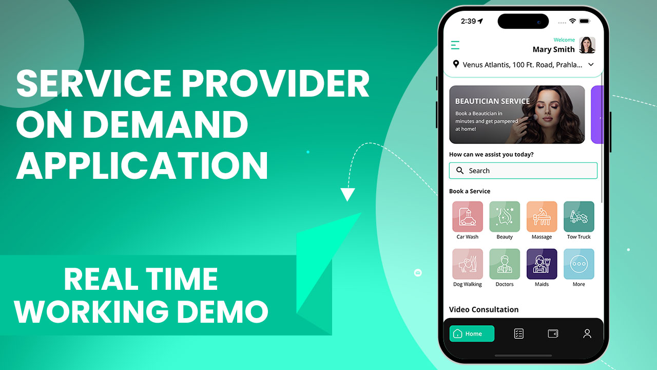 service provider app live video demo