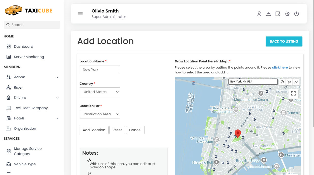 Add Location Add Location
