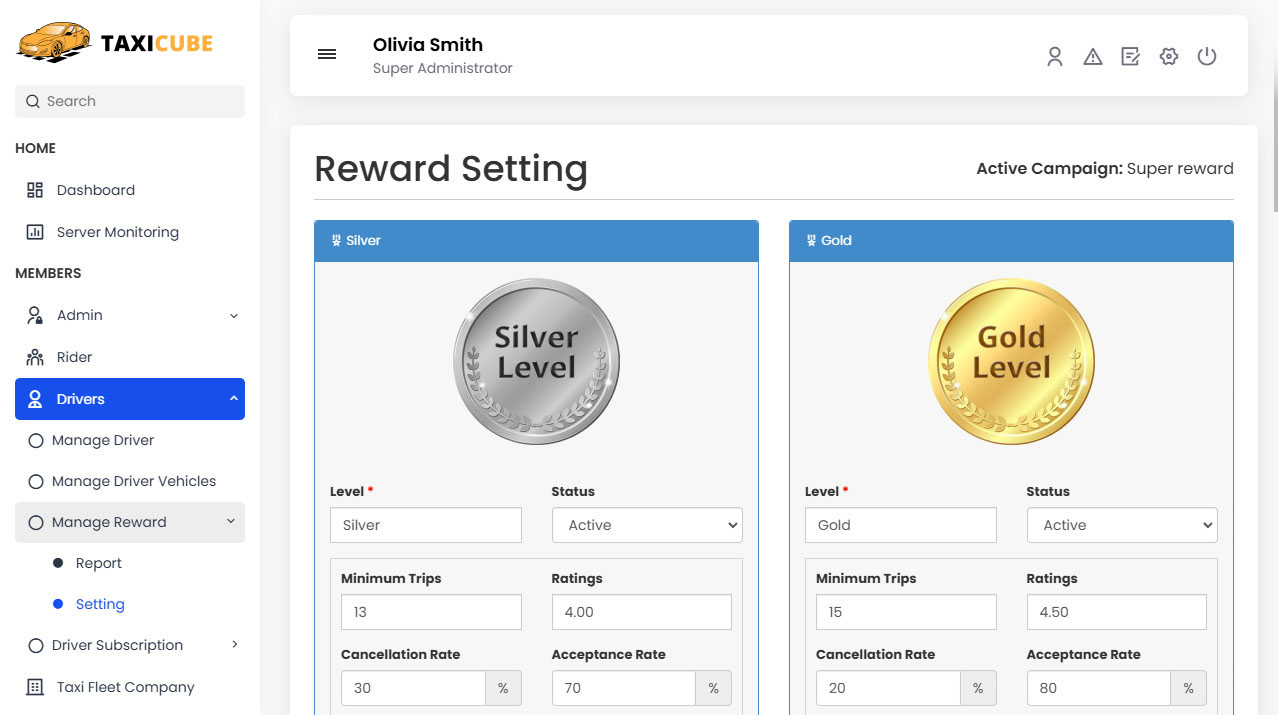 Reward Setting Reward Setting