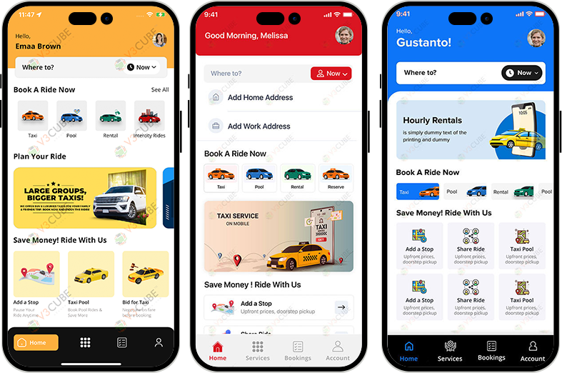 Taxi App Features