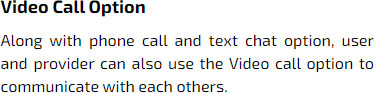 Video Call option