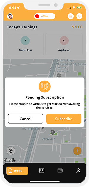 pending subscriptions