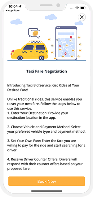 taxi far negotiation