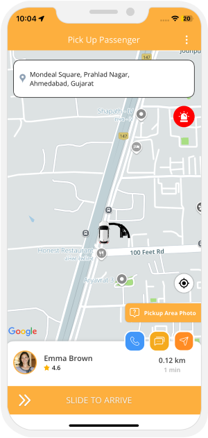 driver arrived confirmation notification